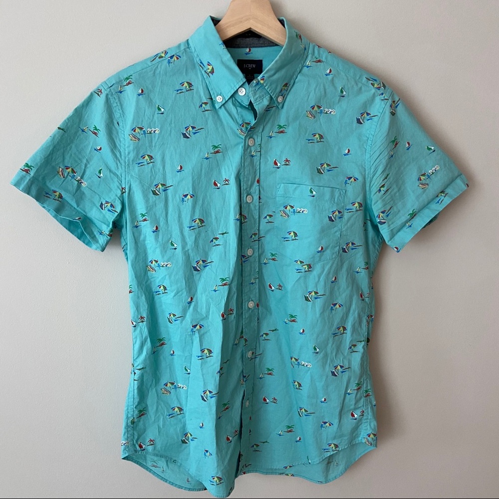 J. Crew Men’s Short Sleeve Button Down Shirt